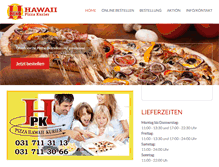 Tablet Screenshot of pizzahawaii.ch